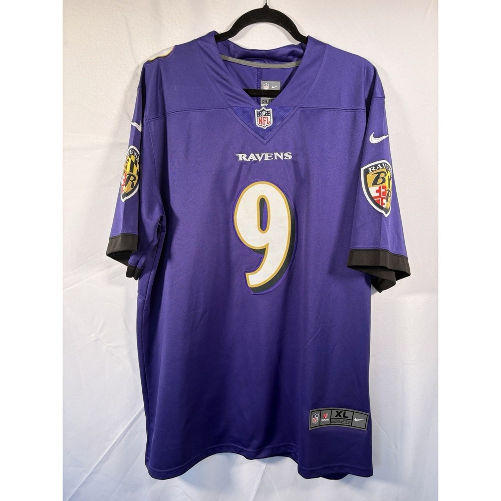 Nike NFL Team Apparel‎ Jersey Size XL embroidered Baltimore Ravens #9 Tucker